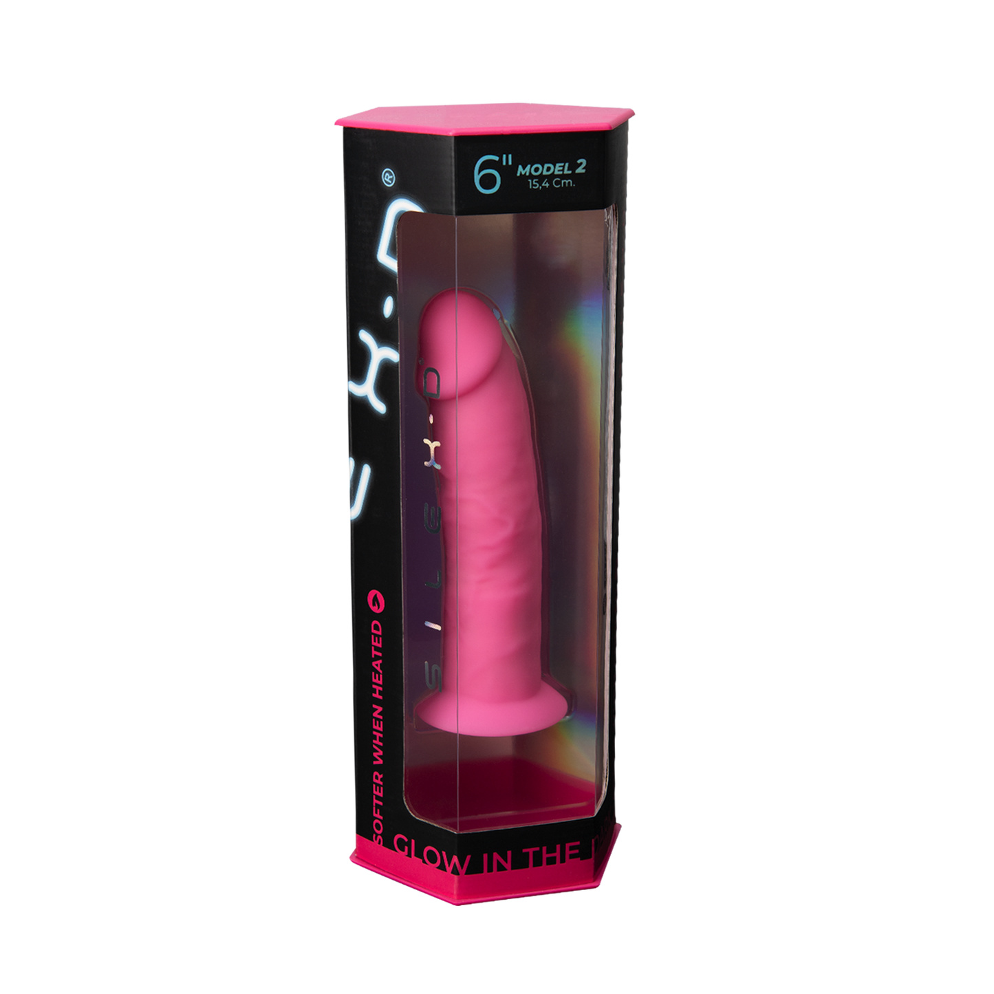 Model 2 6" Pink Box Glow in the Dark