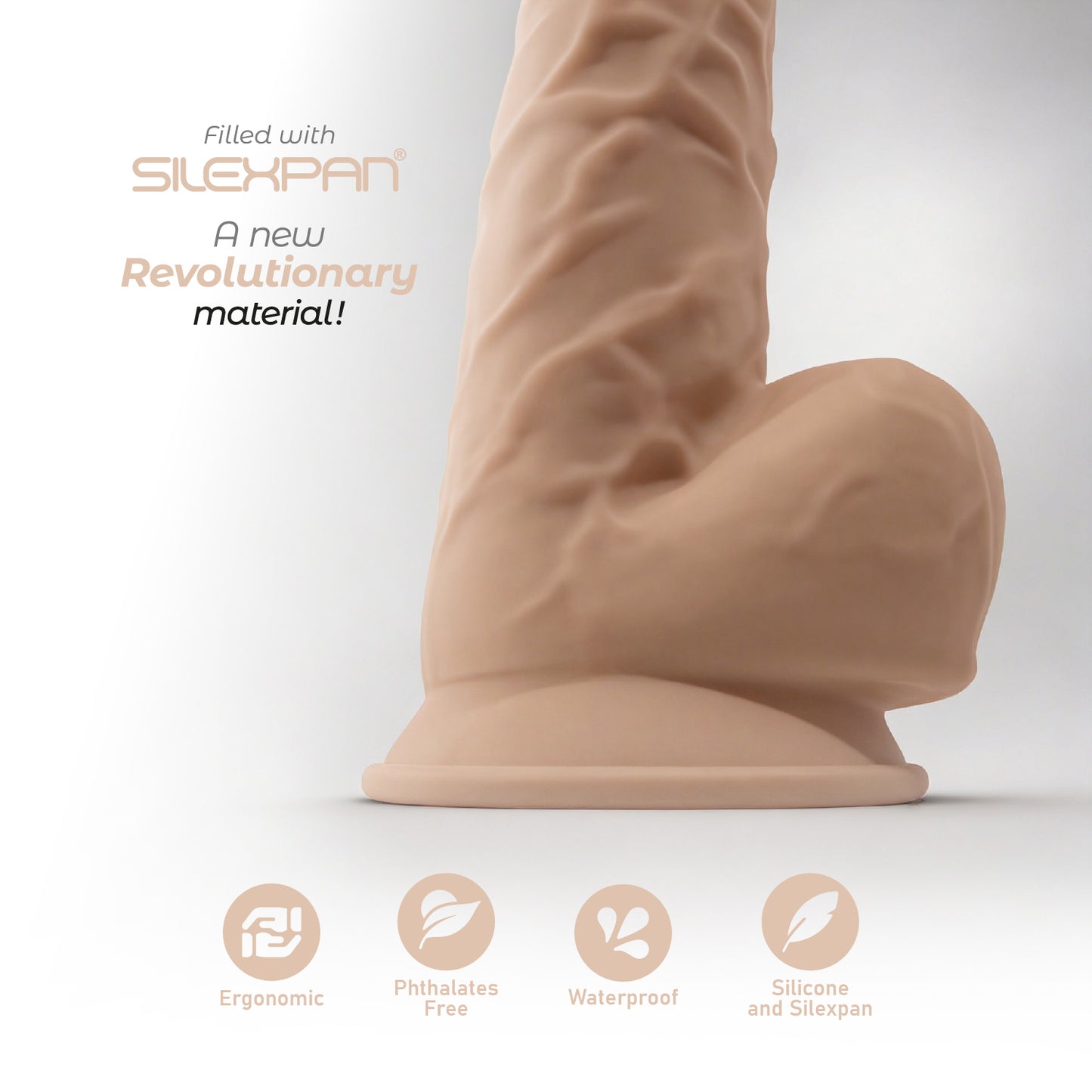 Model 1 8.5" — close-up of the SILEXPAN® formula