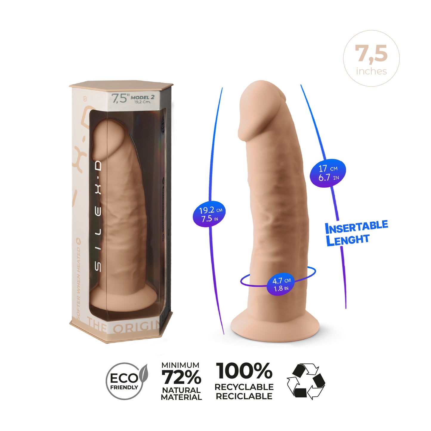 Model 2 7.5" — product packaging