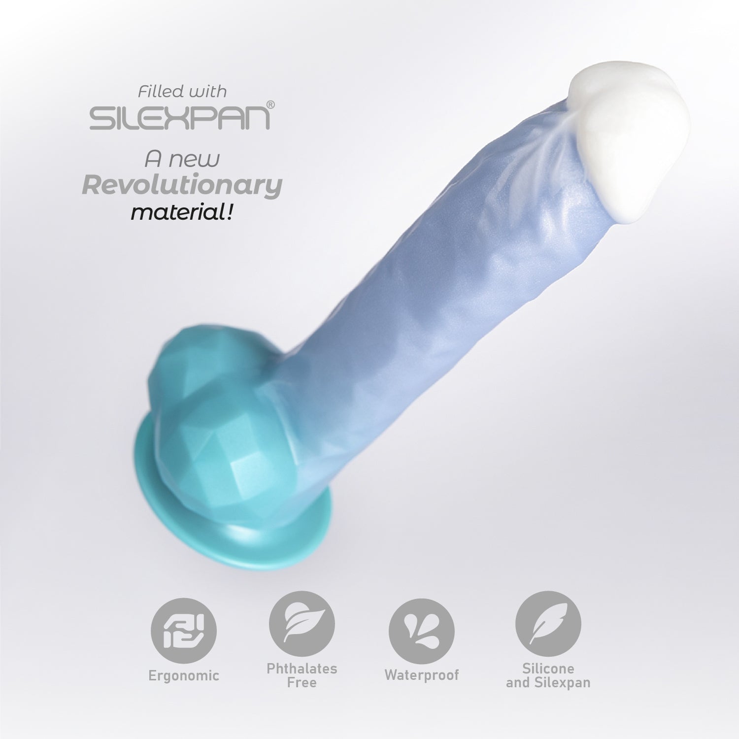 Angel 8" Fantasy Collection — close-up of the SILEXPAN® formula