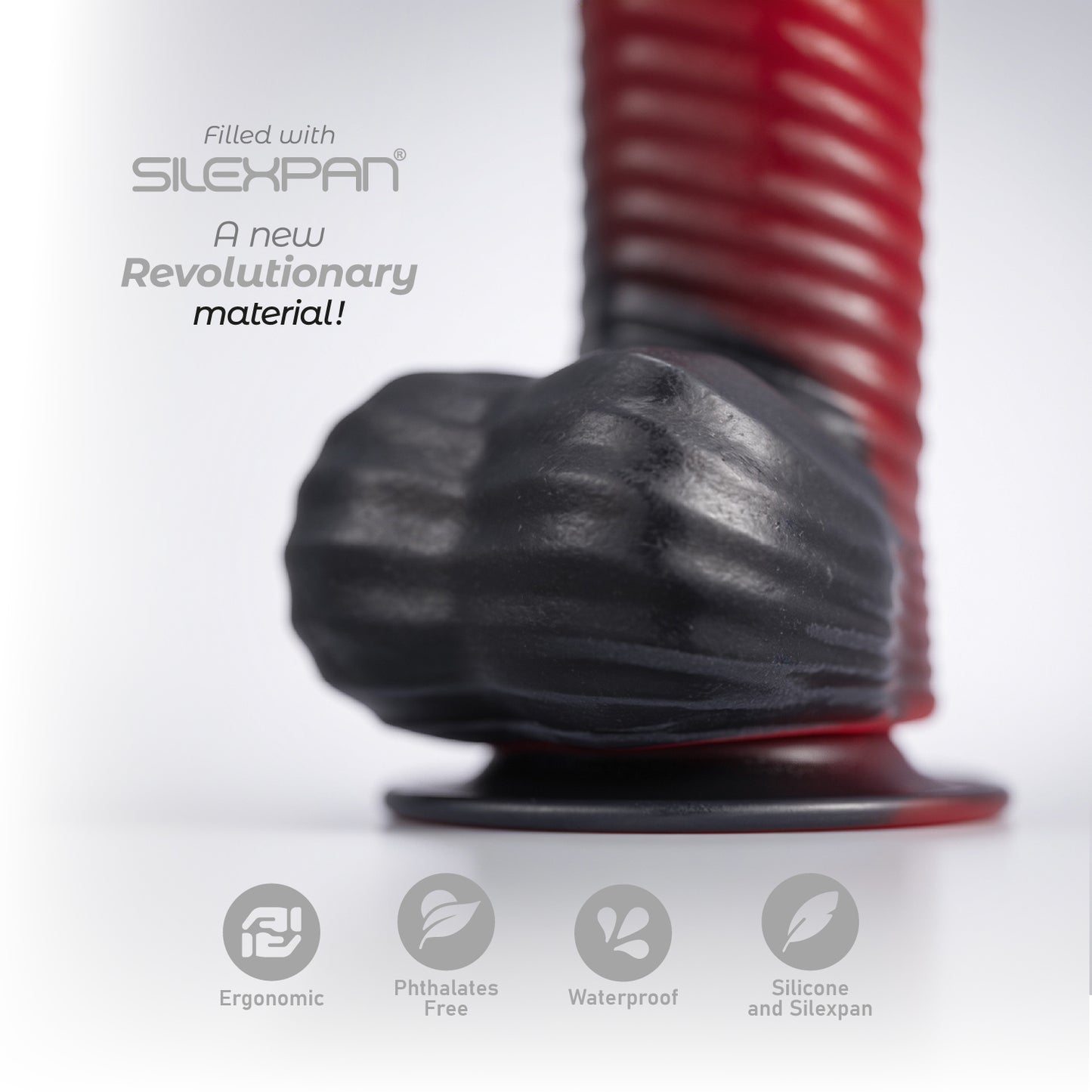 Devil 8" Fantasy Collection — close-up of the SILEXPAN® formula