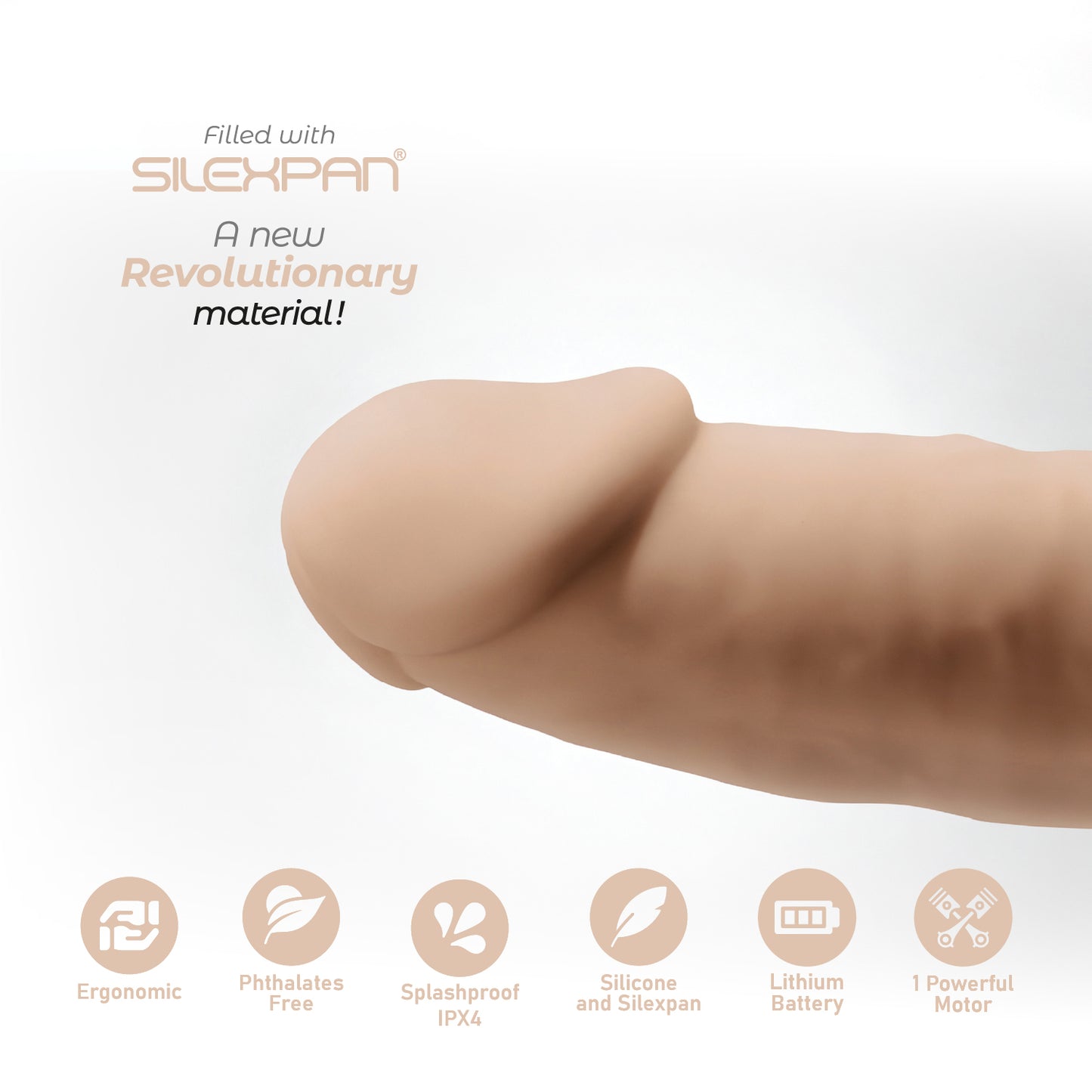 Model 2 7" Vibration + LRS — close-up of the SILEXPAN® formula