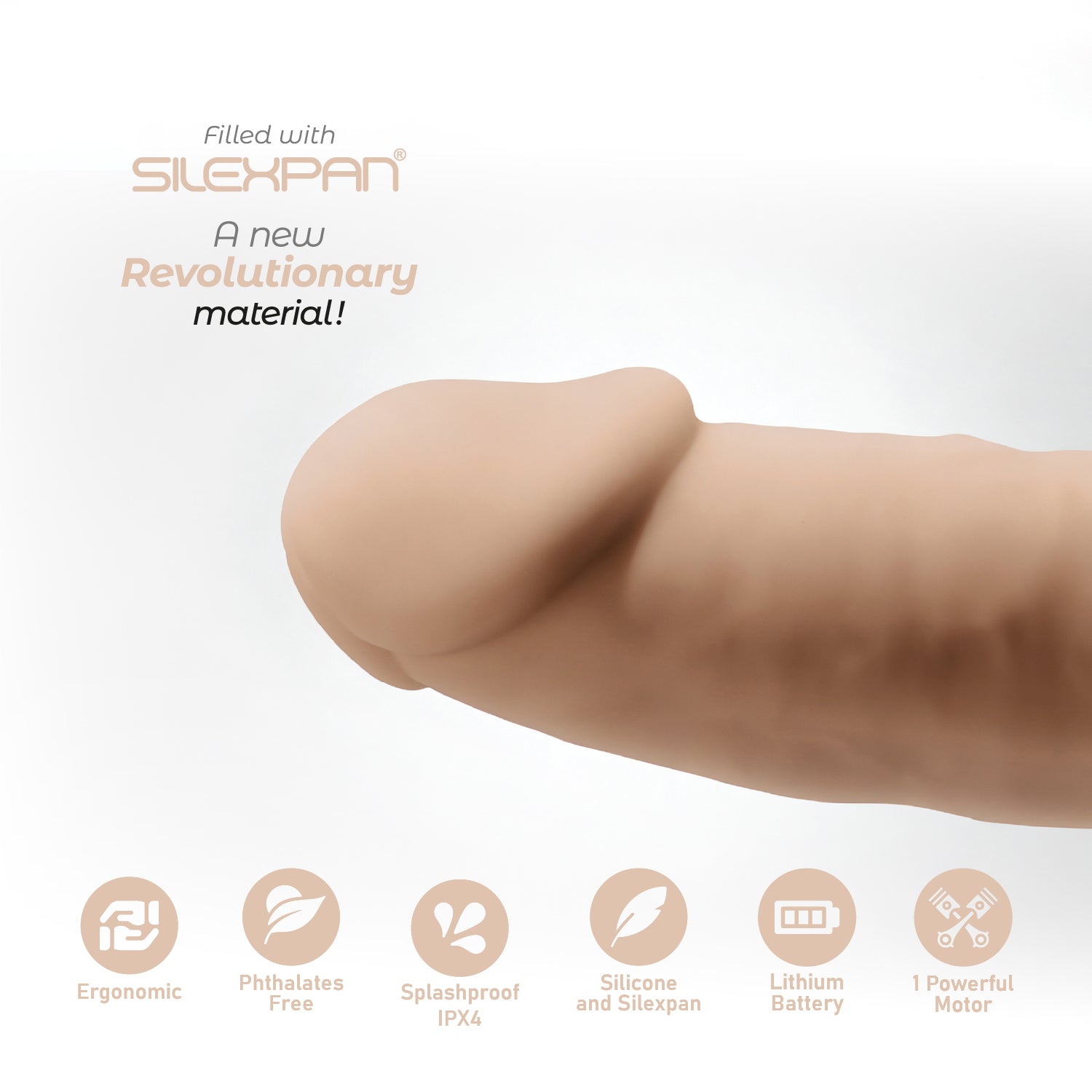 Model 2 7" Vibration + LRS — close-up of the SILEXPAN® formula