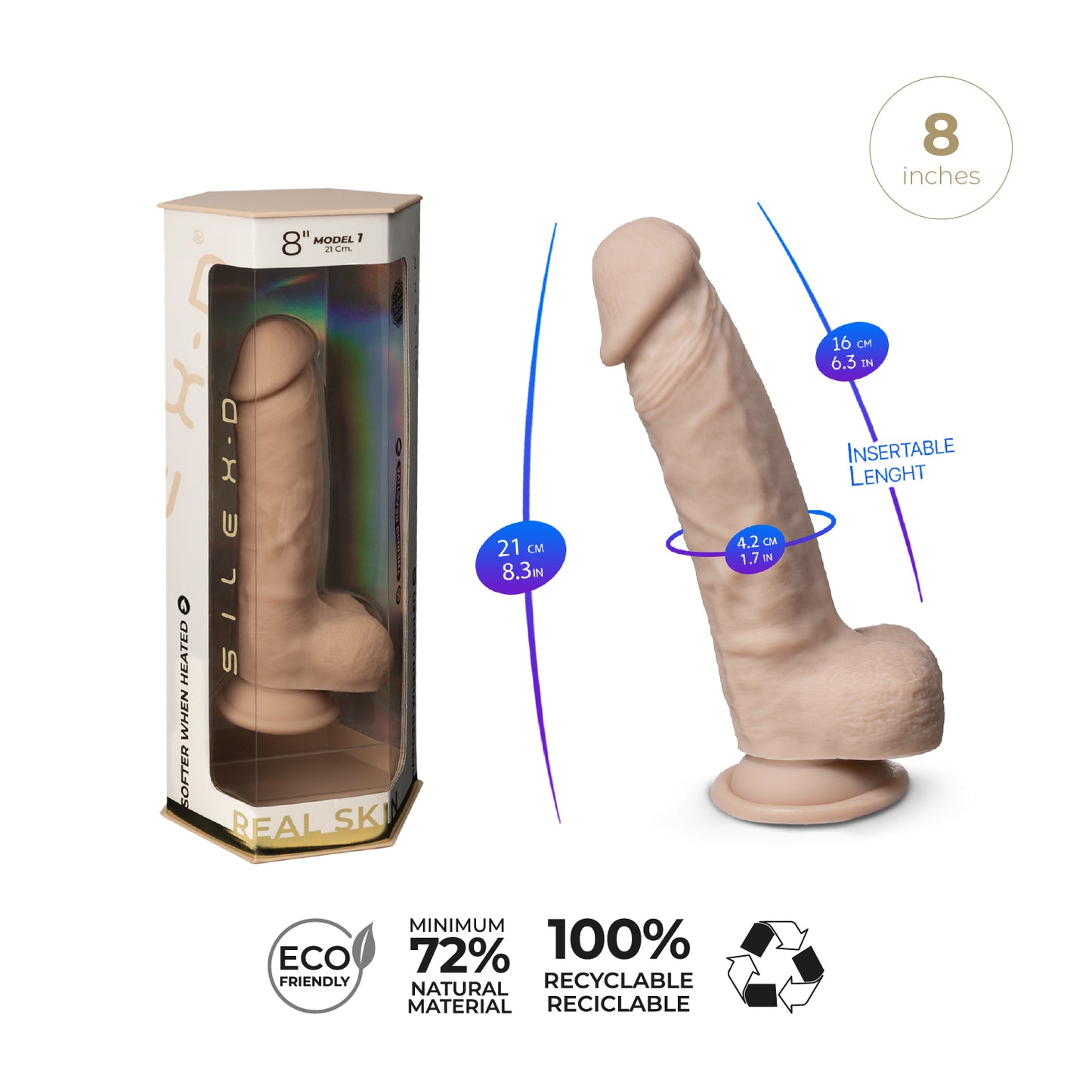 Modelo de piel real 1 (8")